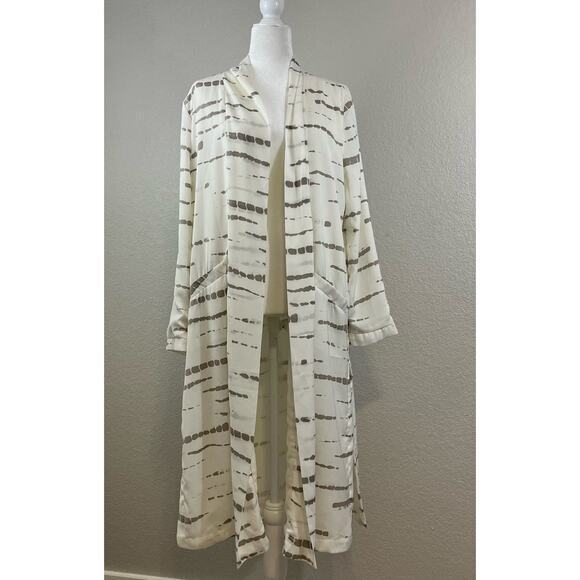 BB Dakota for Anthropologie Duster‎ Womens Medium Deedra Longline Pockets Boho - Picture 1 of 10